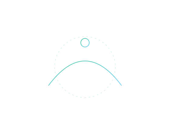 Abstract launch trail suggesting testnet iteration
