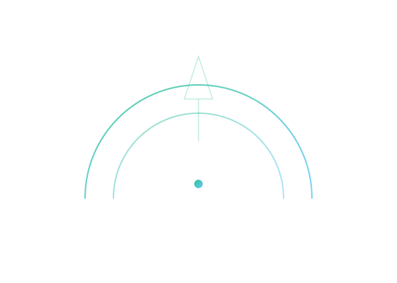 Abstract transparent arc suggesting power and efficiency