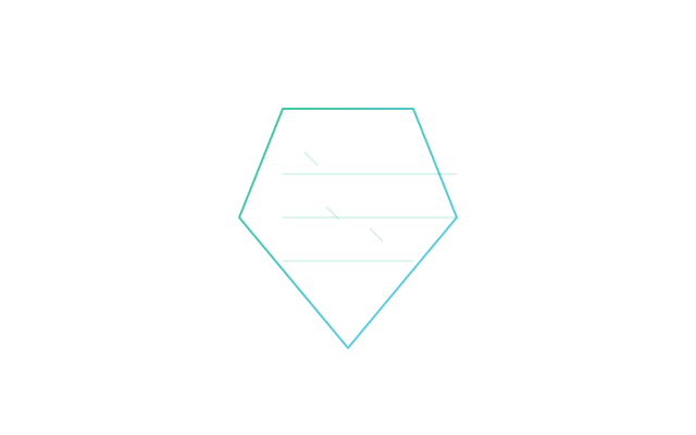 Abstract transparent shield with check grid motif