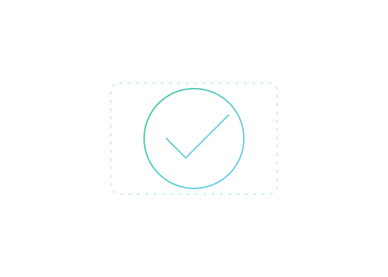Abstract seal and checklist motif on transparent background